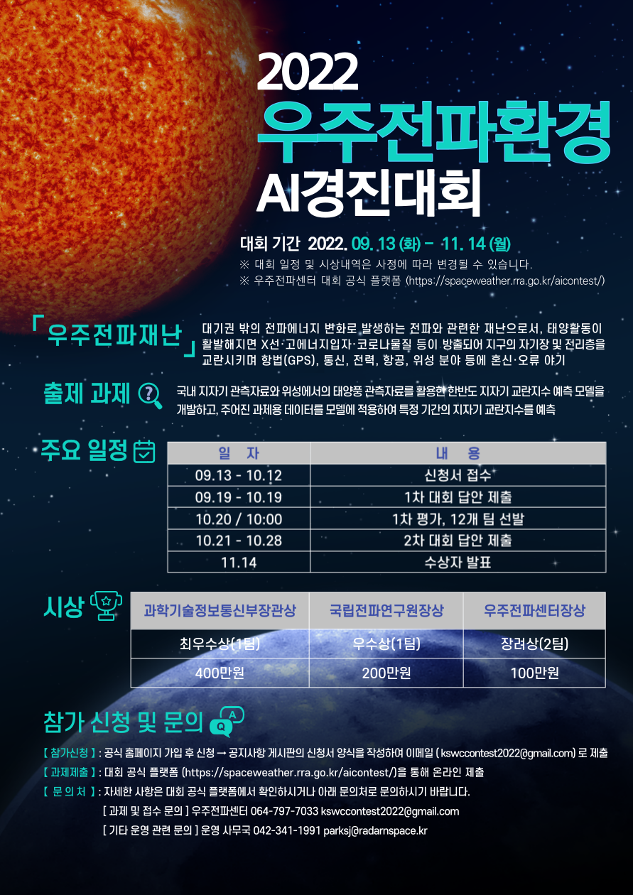 2. 2022년 우주전파재난 예측 AI 경진대회 포스터.png